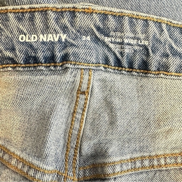 NWT Old Navy Extra High Rise Sky-Hi Wide Leg Women’s Size 24 - Picture 4 of 4